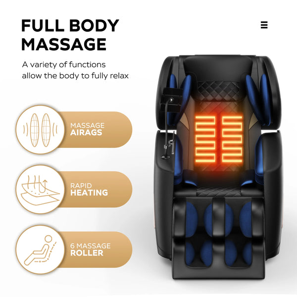 HSUNNS Zero Gravity Massage Chair with Heat & Airbags
