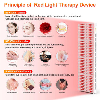 Red Light Therapy Device with Stand - Fixed-Angle Pro Series Professional Edition | Horizontal & Vertical Dual-Mode Stable Base — product view 10