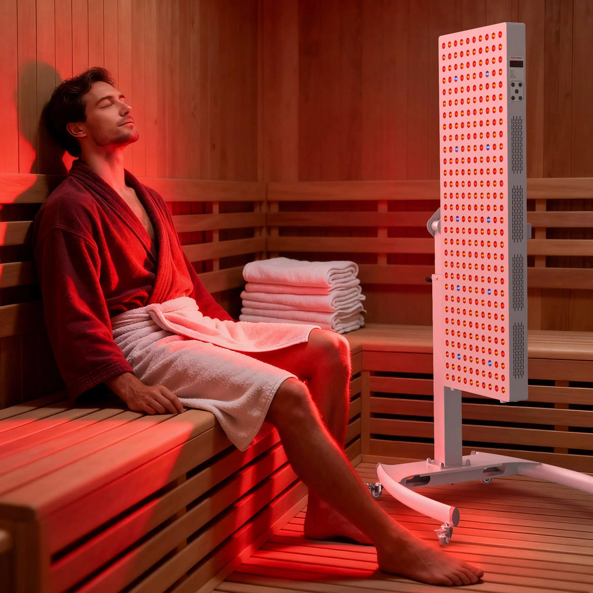 Red Light Therapy Device with Stand - Fixed-Angle Pro Series Professional Edition | Horizontal & Vertical Dual-Mode Stable Base — product view 22