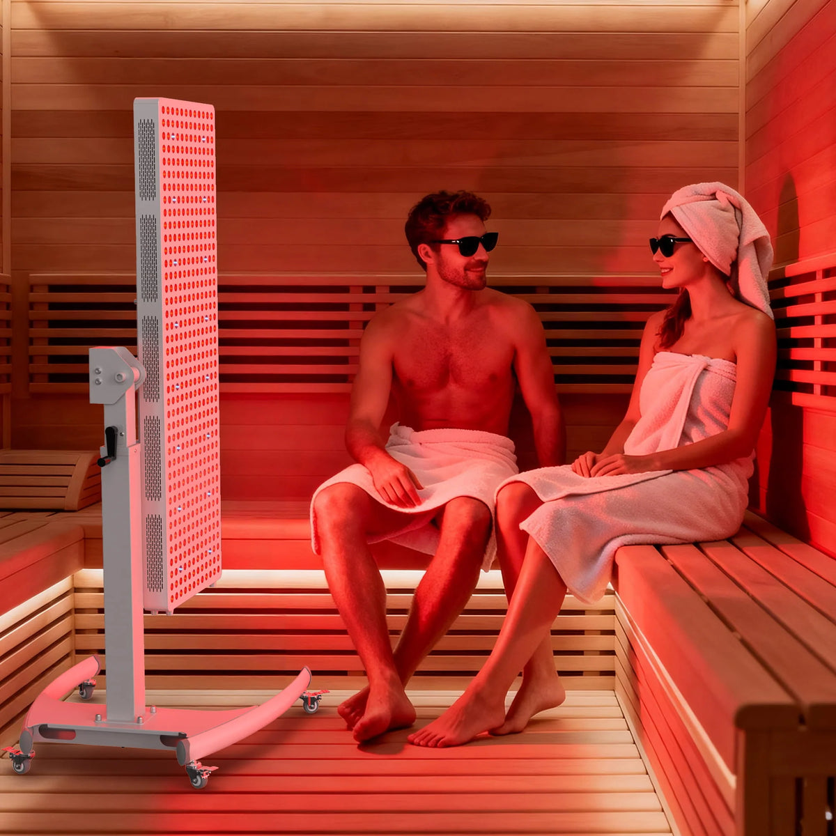 Red Light Therapy Device with Stand - Fixed-Angle Pro Series Professional Edition | Horizontal & Vertical Dual-Mode Stable Base — product view 7